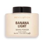 Revolution Beauty London Makeup Revolution Banana Compact Powder For Women,Light Skin Tone,Gives Luminous,Silky & Even Finish,Long-Lasting Coverage,Reduces Shine,Matte Finish - 32G - All,Banana Light