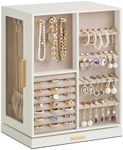SONGMICS Jewelry Box 360° Rotating,