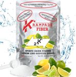 Krampade Fiber Supplement Electrolytes Powder - 9g Prebiotic Fiber + 2000mg Potassium Supplement + Magnesium | Cramp Relief | Hydration Packets| Digestive Health Support