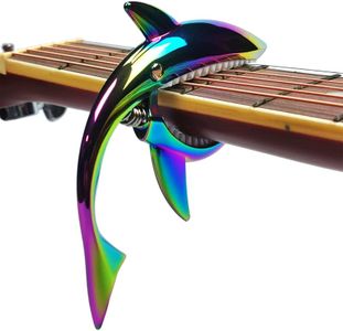 Imelod Zinc Alloy Guitar Capo Shark Capo for Acoustic and Electric Guitar with Good Hand Feeling, No Fret Buzz and Durable(Colorful)