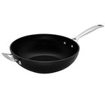 Le Creuset Toughened Non-Stick Stir Fry Pan, Ideal For Lower-fat Cooking On All Hob Types Including Induction, 30 cm, Black, 962020300