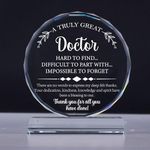 Gifts for Doctor, Appreciation Gifts for Doctor, Engraved Crystal Thank You Gifts for Best Doctor, Thank You Doctor Gifts for Christmas, Paperweight Keepsake Present for Doctor Retirement, Birthday