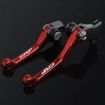 NICEDOLL Dirt Bike Clutch Brake Pivot Levers for CRF125F CRF 125 F 125F 2020 2021 2022 2023 Foldable CNC Red