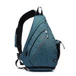 TUDEQU Sling Bag for Men,8 Pocket Sling Backpack Men,19L Sling Bag Crossbody Men