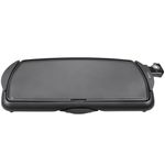 bella Electric Griddle, Ceramic Titanium Non-Stick Coating, Large Submersible Cooking Surface and Removable Fat Drip Tray, Adjustable Temperature, PTFE and PFOA Free, 27cm x 51cm, Black
