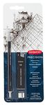 Derwent Precision Mechanical Pencil 0.5 mm With HB Leads and Erasers Grey