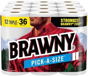 Brawny® Pick-A-Size® Paper Towels, 12 Triple Rolls = 36 Regular Rolls