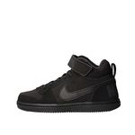 Nike - Court Borough Mid PSV - 870026001 - Color: Black - Size: 2.5 Little Kid