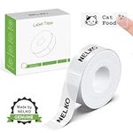 NELKO P21 Label Maker Tape, Adapted Label Print Paper, 14x40mm (0.55"x1.57"), Standard Laminated Office Labeling Tape Replacement, Multipurpose of Home, Office, School, 180 Labels/Roll, Transparent