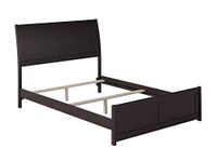 Atlantic Furniture Portland Traditional Bed with Matching Foot Board, Full, Espresso