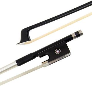 Violin Bow Stunning Bow Carbon Fiber for Violins (1/2, Black)