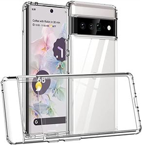 T Tersely Clear Case Cover for Google Pixel 6 Pro (6.7 inch), Hard Back Slim Fit Shockproof Crystal TPU Bumper Protective Case Cover for Google Pixel 6 Pro - 6.7inch