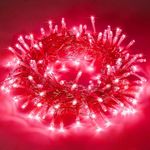 TEKCOOL 35 Feet Long LED Power Pixel Serial String Light, 360 Degree Light in Bulb | Copper Led Pixel String Light for Home Decoration,Diwali,Christmas(Red) Pack of 1.