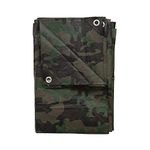 Stansport T-1012-C Reinforced Multi-Purpose Tarp, Woodland Camo - 10 X 12-Feet