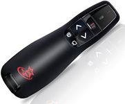 Red Star Tec PR-819 Wireless Remote Presentation Clicker - Office Computer Slide Changer and Slide Advancer Presenter with Laser Pointer