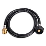 Roastove 5 Feet Propane Adapter Hose, Propane Tank Adapter, Propane Tank Hose, Replacement for QCC1/Type 1, Suitable for Propane Tank from 1lb to 20lb