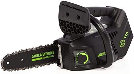 Greenworks GD40TCS Cordless Top Handle Chainsaw with Brushless Motor, 25cm Bar Length, 12m/s Chain Speed, 2.4kg, Auto-Oiler, Kickback Protection WITHOUT 40V Battery & Charger