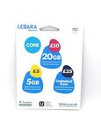 Lebara UK Pay As You Go SIM Card - 20GB Data, Unlimited UK Minutes & Texts, 100 International minutes for £10