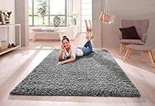 SHAGGY RUG 30MM / 3cm Modern Rugs Living Room Extra Large Small Medium Rectangular Size Soft Touch Thick Pile Living Room Area Rugs Non Shedding (Grey, 120cm x 170cm (4ft x 6ft))