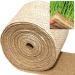 terrafibre Hemp Growing Mat Roll for Microgreen Seed Sprouting - Ideal for Seed Starter Trays, Microgreens Growing Trays, Hydroponic Growing Systems and More - Fits 1020 Trays - (10” x 120’ Roll)