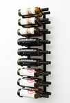 VintageView W Series Pro Wine Rack 3 - Metal Wall Mounted Wine Rack - Modern, Easy Access Wine Storage - Space Saving Wine Rack with 18 Bottle Storage Capacity - (Matte Black)