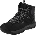 KEEN Women's Revel 4 Polar Mid Height Waterproof Snow Boot, Black Harbor Gray, 8 US