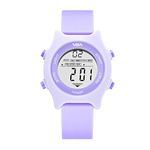 V2A Girls and Boys Kids Watch Gifts for Boys and Girls Age 4-13 for Multi-Functional 30 M Waterproof Digital Sports Watches for 4 5 6 7 8 Year Old Boy and Girls | Birthday Gift for Kids (Purple)