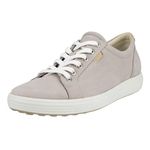 ECCO Women's Soft 7 Sneaker, Grey Rose Nubuck, 9-9.5