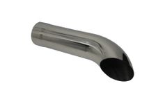 Diesel Exhaust Tip 4.00" Diameter X 18.00" Long 4.00" Inlet Turn Down Stainless Steel WTD40018-400-SS Wesdon Exhaust Tip