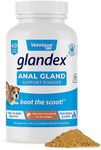 Glandex Dog Fiber Supplement Powder for Anal Glands with Pumpkin, Digestive Enzymes & Dog Probiotics for Digestive Health - Vet Recommended - Boot The Scoot (Vegan Salmon, 4.0oz Powder)