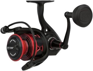 PENN Fierce IV Spinning, Fishing Reel, Spinning Reels, Sea - Inshore Fishing, Versatile Sea Fishing for Boat, Kayak, Shore, Jigging, Surf, and All-Round Use, Unisex, Black/Red, 5000