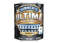 Hammerite Ultima Smooth Metal Paint - 750ml - White, (Pack of 1), HMMUMSWH750