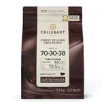 Callebaut Chocolate Dark 70.4 Percent Easi-Melt Buttons Callets 2.5 Kg