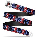 Buckle-Down Kids' Standard Seatbelt Belt Spider-Man, 1.0" Wide - Fits Pant Size 20-36