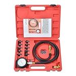 Prokomon Oil Pressure Tester Kit, 0-140 PSI Engine Oil Pressure Tester Gauge Tool Kit with Hose Adapters for Cars ATVs Trucks