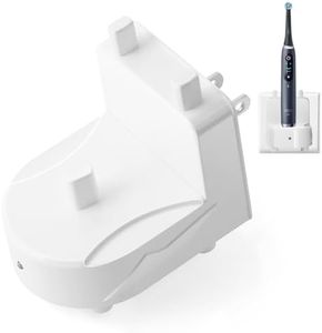 Wall Charger Base for Oral-B Braun, Electric Toothbrush Wall Mounted Adapter PowerReplacement Charger Holder, Compatible with Oral-B Electric Toothbrush Model 3757 (White)