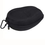 Stealodeal Oxford Black Hard Shell Headset Headphone Carrying Case