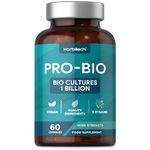 Probiotics for Gut Health | Multi Strain with Acidophilus & Bifidobacterium, Lactobacillus | Bio Cultures Complex Probiotics | 60 Vegan Capsules | by Horbaach