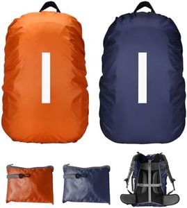 AUSYIWI 2 Piezas Cubierta de Lluvia para Mochilas satchels, Mochila Impermeable Capa con reflectores y Antideslizante Cruz Hebilla Correas para Senderismo, Camping, Ciclismo