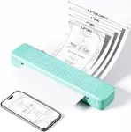 Itari P831 Portable Printers Wireless for Travel, Inkless Printer, 300DPI for 8.5x11 US Letter Copy Paper, Bluetooth Printer Compatible with Mobile & Laptop for Travel, Office, Light Green