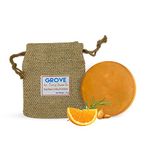 Grove Anti - Dandruff Shampoo Bar With Orange, Rosemary & Tea Tree Oil| Dandruff Care| Wheat Protein, Almond oil & Shea Butter (Pack Of 1) - 75 g