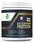 Mintveda Egg White Protein | 100% Egg White Protein - Instant Mix - 80% Protein - Non GMO & Lactose Free - 200g (Unflavoured)