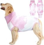 Lianzimau Dog Recovery Suit,Spay Suit for Female Dog,E-Collar Cone Alternative After Surgery Anti-Licking,Neuter Suit for Male Dogs,Dog Surgical Suit for Abdominal Wounds Dog Onesie Body Suits