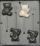 Teddy Bear Lollipop Chocolate Candy Mold Baby Shower 684