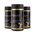 Harp Seal Oil Omega-3 | Rich Source of EPA, DHA, & DPA for Good Health | 100% Natural Chemical-Free, Non-GMO | 500mg - 240 Softgels | Made in Canada (Pack of 3)