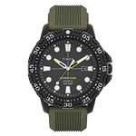 Timex Expedition Gallatin 44mm Green Dial Green Silicone Strap Sport Watch TW4B25400