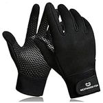 WESTWOOD FOX WFX Thermal Gloves Winter Cycling Gloves Thinsulate TouchScreen Slightly Waterproof Anti Slip Windproof Mens Gloves gifts for Men Women (Black, M)