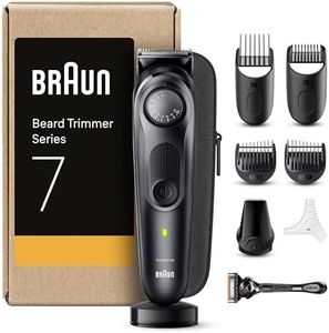 Braun Tondeuse À Barbe Series 7 BT7441, Tondeuse À Barbe Avec Outils Professionnels Et 100 Minutes D'autonomie
