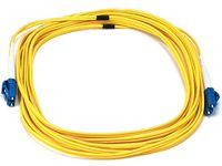 Monoprice 103651 5-Meters LC/LC Single Mode Duplex Fiber Optic Cable - Yellow