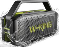 W-KING Bluetooth Speaker - (100W PEAK)60W Rich Bass, IPX6 Waterproof Haut parleur Loud Portable Wireless Speakers Outdoor Boombox, 40H Play, 2 Pairing, BT5.0, TF Card, AUX, EQ for Beach Party Camping